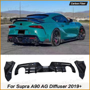 Toyota Supra A90/A91 Carbon Fiber Rear Diffuser Splitter 2019+ - FRP 3PCS product image 1